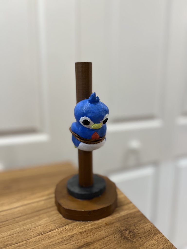 Pal world training dummy painted 3D print