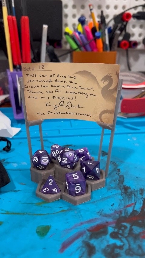 Commemorative Table Top Dice Set